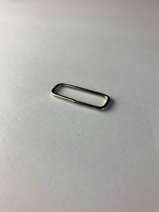 Rectangle silver ring 1 1/2 * 3/8