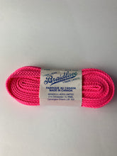 Load image into Gallery viewer, Neon Pink Laces Braidlace 96&quot;
