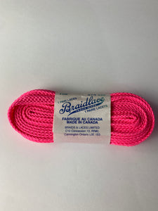 Neon Pink Laces Braidlace 96"